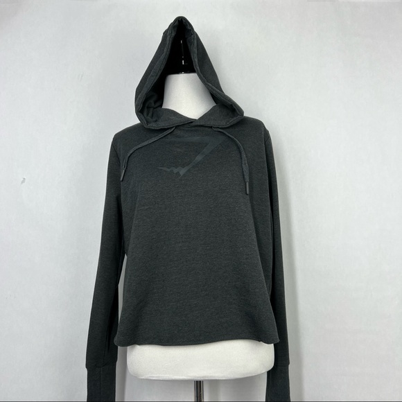 Gymshark Tops - Gymshark Gray Women’s Pullover Long Sleeve Hooded Sweatshirt Size Medium